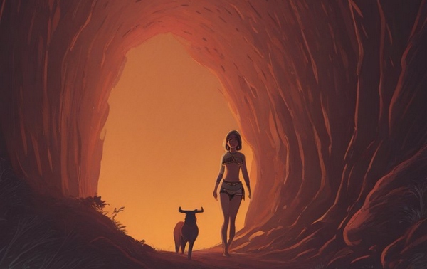 Orange tribal